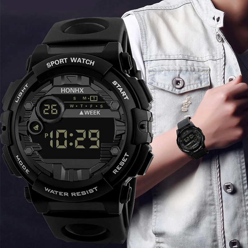 

Teenagers Watch 2022 Men Style Luxury Mens Digital Led Watch Date Sport Outdoor Fashion Electronic Watch Student Running Reloj