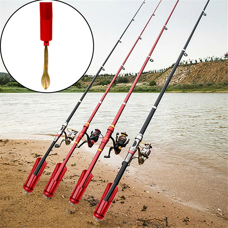 

Fishing Rod Stand Pole Holder Plug Insert Ground Portable Steel Tools Tackle Support Telescopic Rack Fishing Accessories