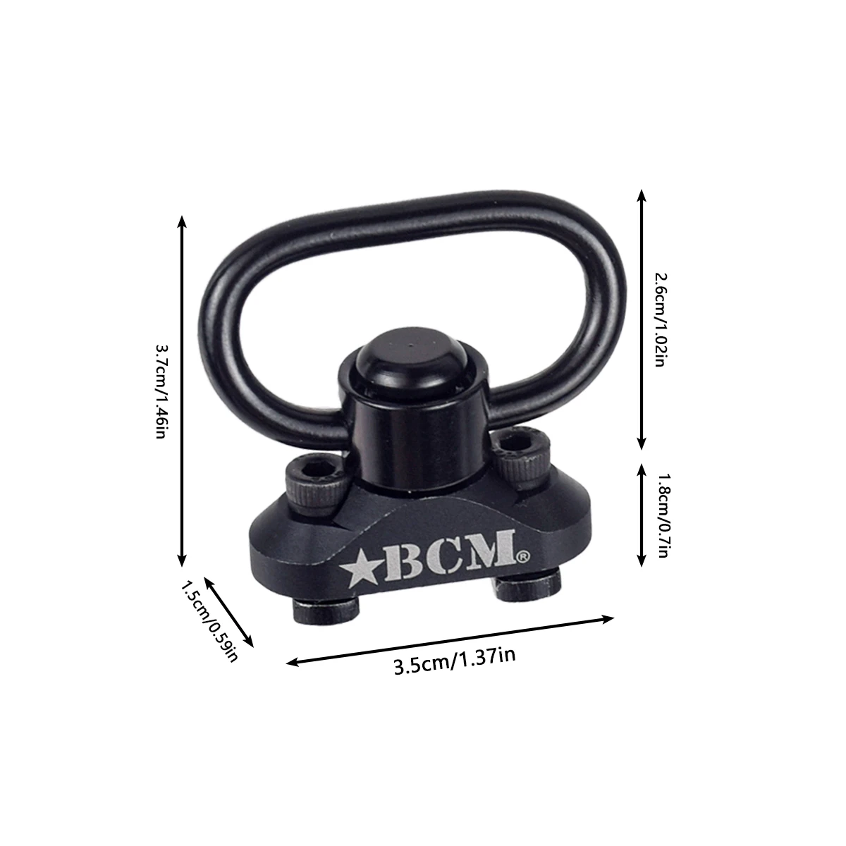 Tactical Metal BCM QD Sling Stud Mount Adapter Fit M-LOK Keymod Mount Base Swivel Strap Buckle Quick Release Button Accessories,sling swivel adapter,sling swivel mount,tactical sling adapter,sling adapter,sling attachment adapter