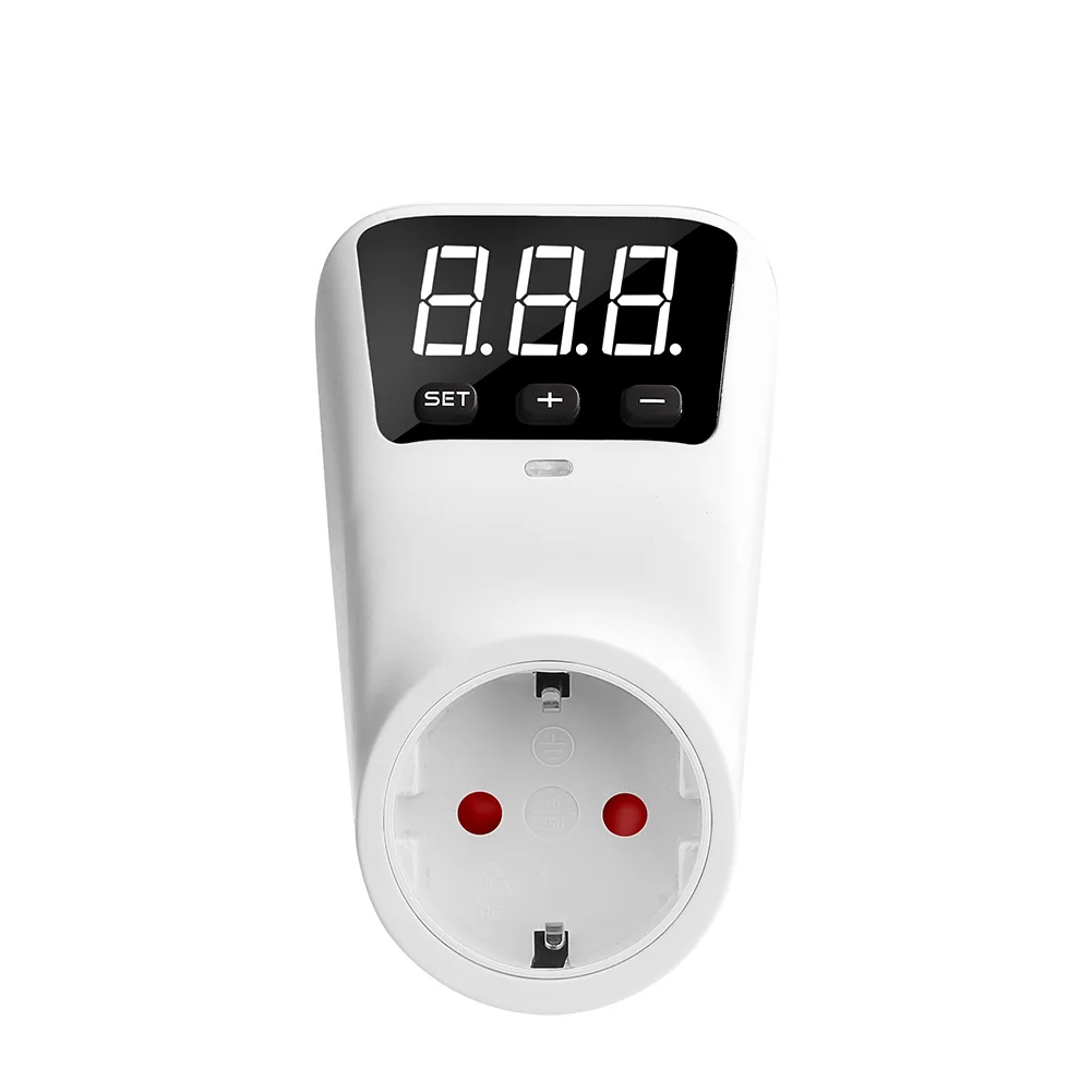 Description Picture 4 of item1pc Adjustable Voltage Delay Protector Socket 16A Automatic Surge Protection With LED Indicators Home Electrical Supplies