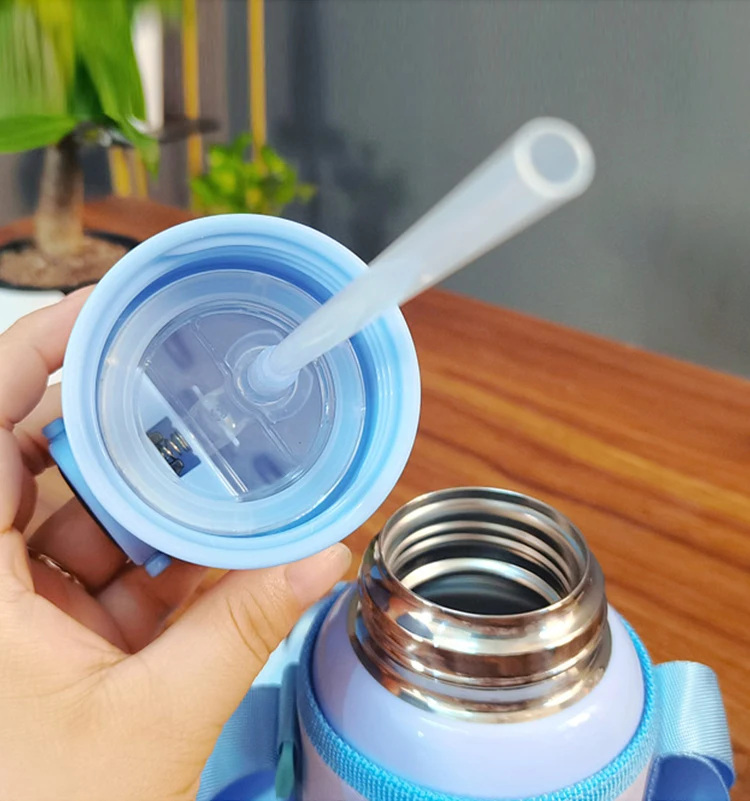NIEHAINA Baby Feeding Cup With Cover Stainless Steel Milk Thermos for  Children Insulated hot water Bottle leak-poof thermal Cup - AliExpress