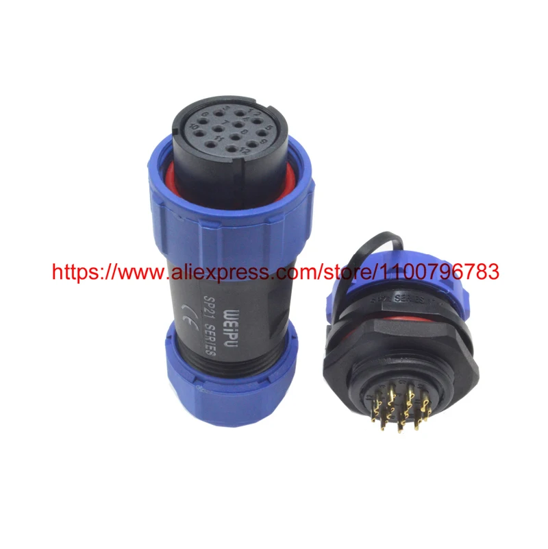 Eonvic Weipu SP21 Connecteur Mâle étanche 2-12 Broches