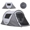 Camping tents are convenient to carry for 2 people White gray automatic opening pop up high quality tents 1