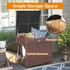 8 Pieces Outdoor Patio Furniture Set, Conversation Sets with Storage Box, Sectional Sofa Set with Cushions and Coffee Table 3