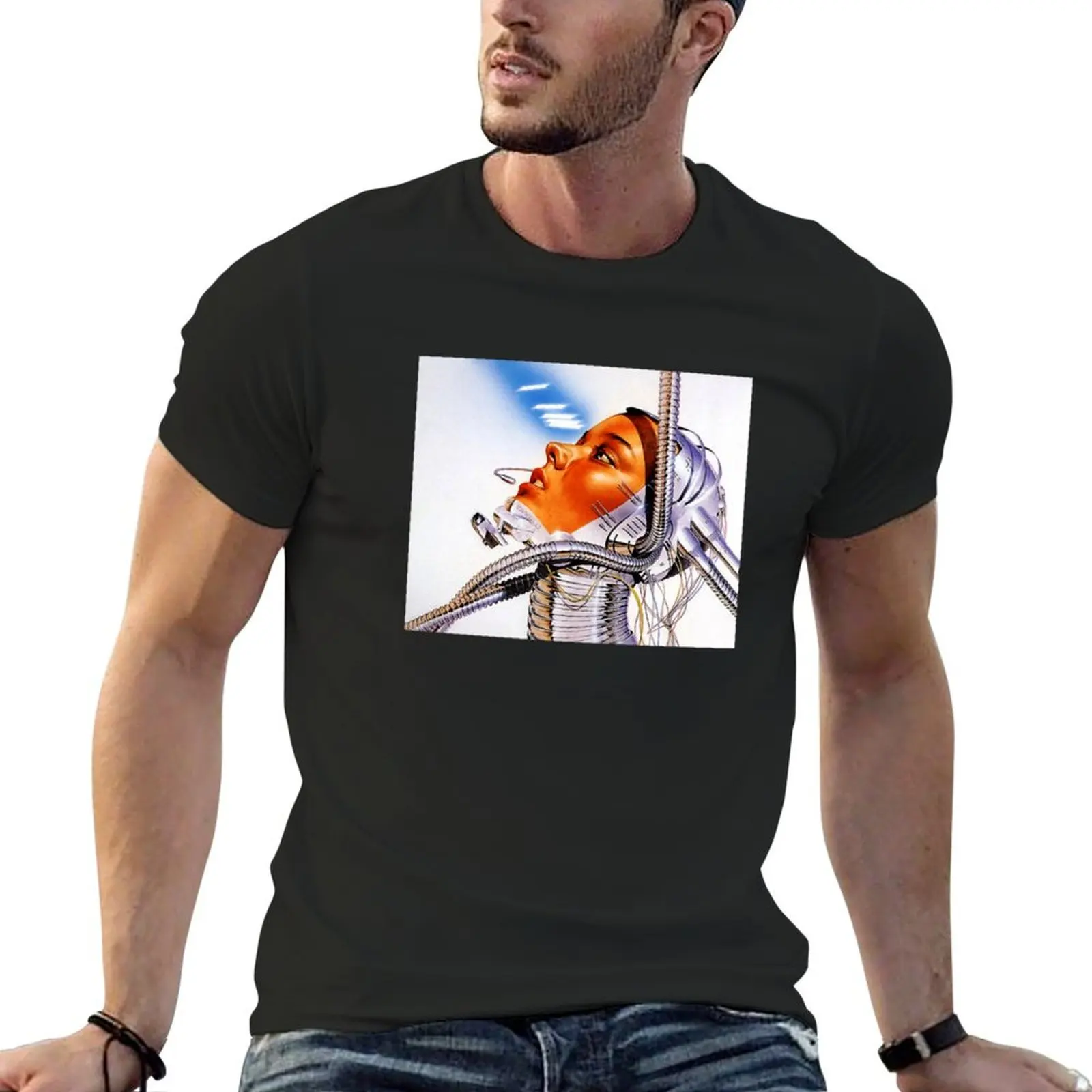 

Cute Hajime Metal Head T-Shirt man clothes rapper graphic tees men t shirts high quality
