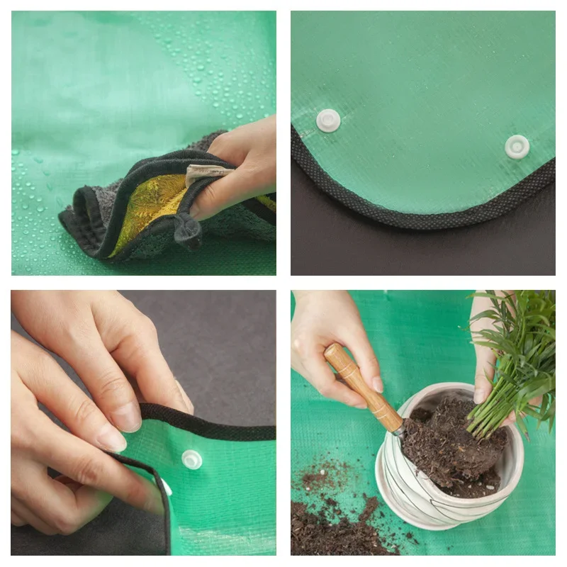 Gardening Mat Planting Mat 50-100cm Foldable Waterproof Transplanting Plant Repotting Accessories