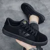 Luxury Designer Fashion Men's Black Rhinestone Platform Shoes Microfiber Leather Fabric Breathable Rock Hip-hop Walking Sneakers 2