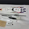 RC Boat Sailing Model 2.4G Rainbow 880 Electric Sailing Model Glass Steel Body Pure Wind 5