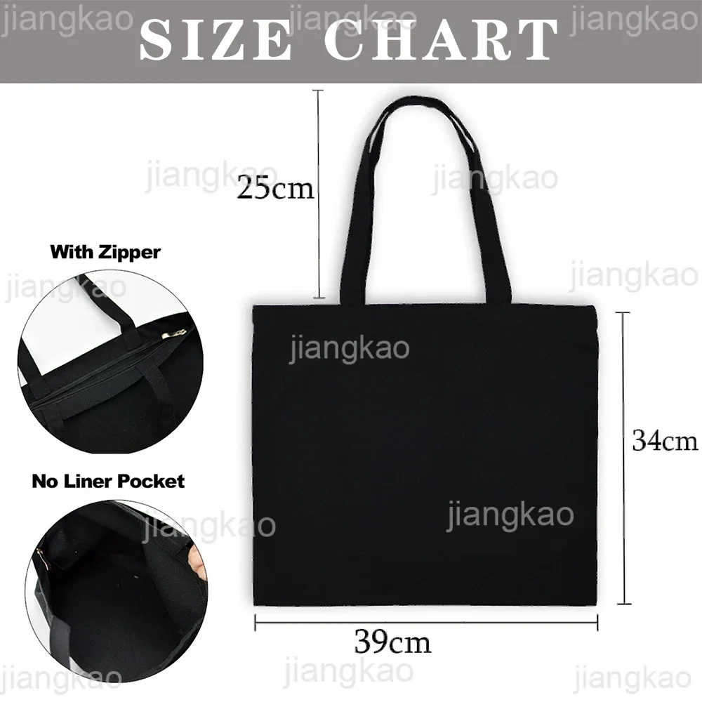 Thank You Grandma for All These Magical Moments Printed Women Tote Bag Canvas Shopping Bags Female Shoulder Bag Gift for Mamie 2