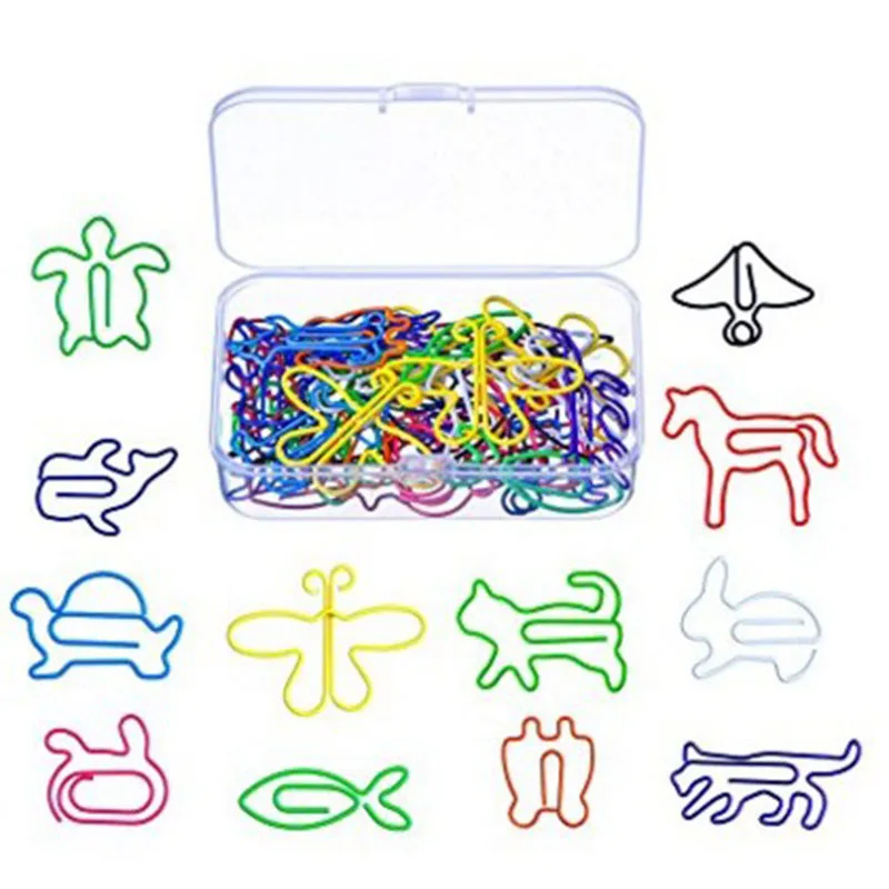 12 Animals 60 Styling Paper Clip Shaped Paperclip Wholesale Cute Paper