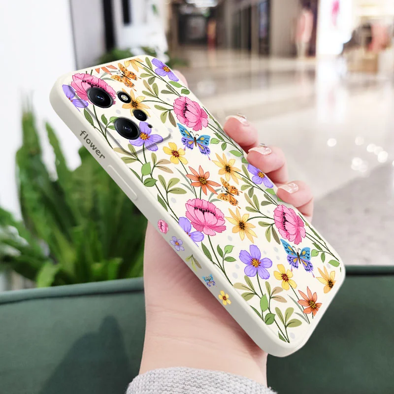 Exquisite Pattern Liquid Silicone Phone Case
