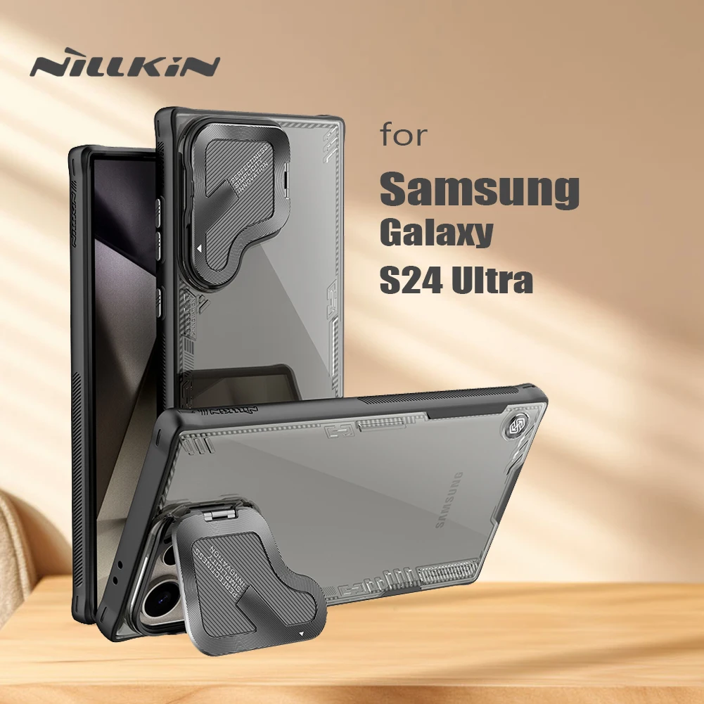 

Чехол для Samsung Galaxy S24 Ultra 5G чехол Nillkin iceblade Prop Защита камеры с подставкой задняя крышка для Samsung Galaxy S24 Ultra