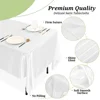 Rectangle Tablecloth Satin Table Cloth Bright Smooth White Table Cover for Wedding Party Christmas Supplies Table Decors 2
