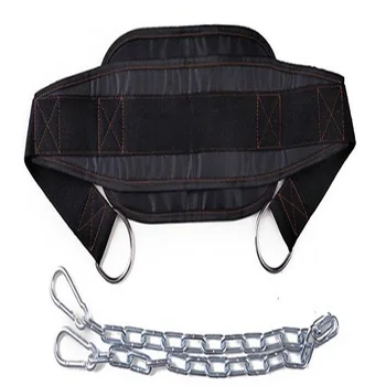 Heavy-Duty Dip Belt with Metal Chain – Weightlifting & Pull-Up Training 1