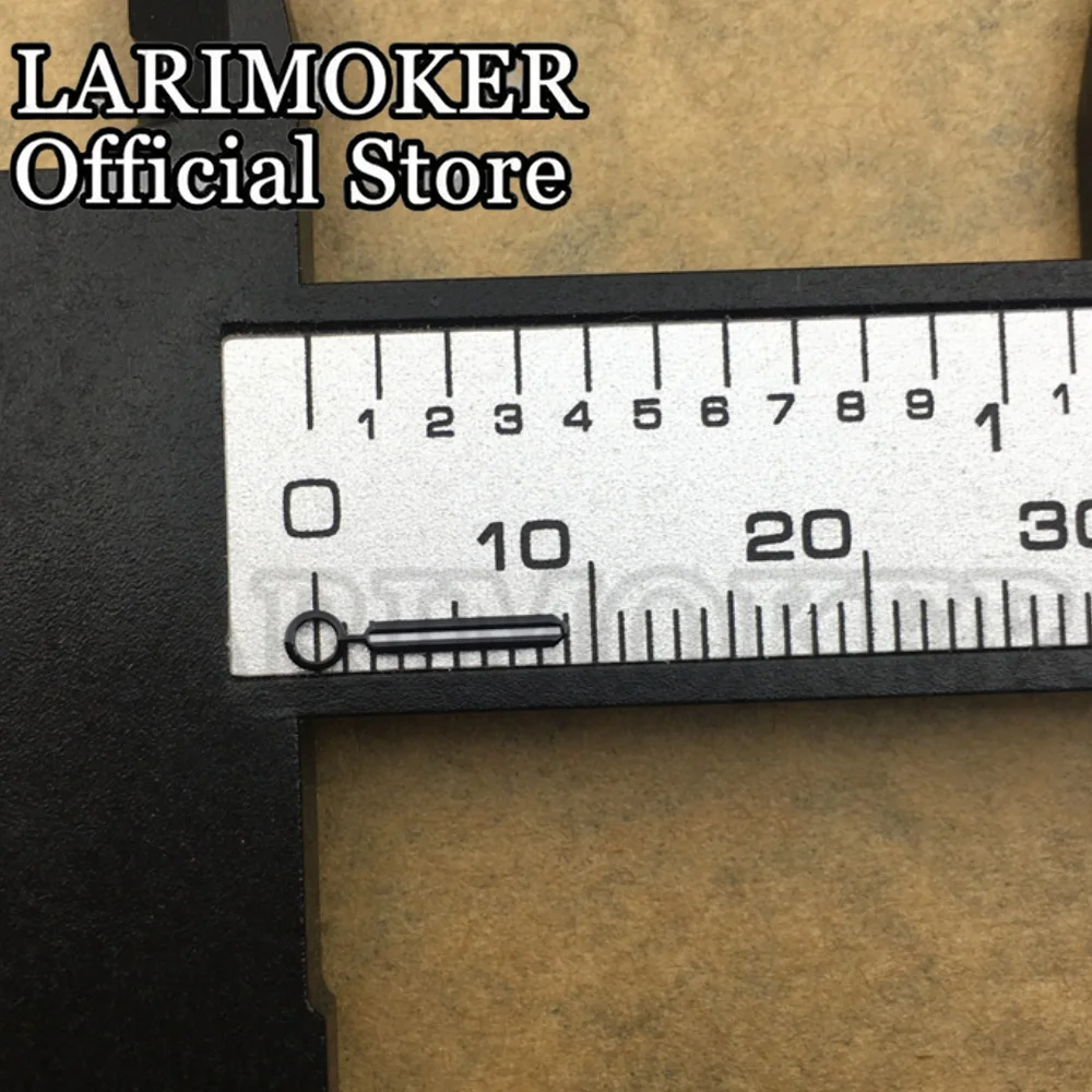 LARIMOKER Uhrenzifferblatt, 31,5 mm, Quarzzifferblatt mit 6-Pin-Zeigern, geeignet für VK63-Uhrwerk, Uhrenteile, C3, grün leuchtend – Detail 5