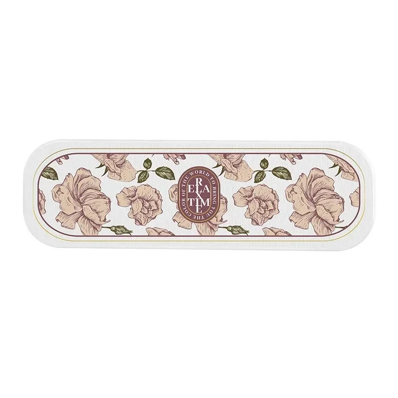 Diatomite Absorbent Pad Soap Dish Desktop Mat Tray for Bathroom Dining Room Flower Pattern Mats  Diatomaceous Earth Coasters
