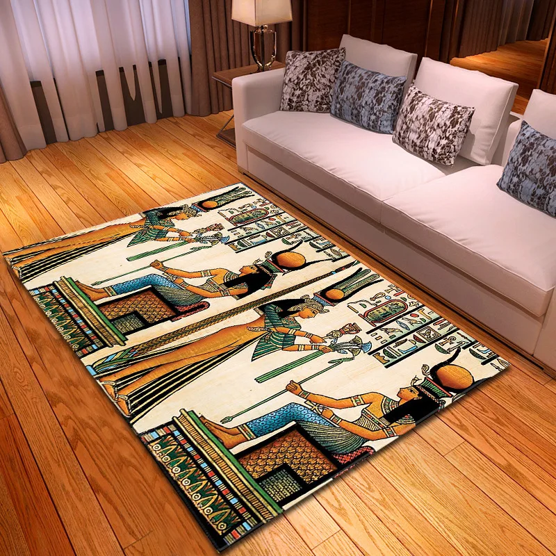 

Carpets For Living Room Bedroom Bedside Sofa Decor Floor Mat Hallway Balcony Bath Rug 3D Printed Young African Woman Pattern Mat