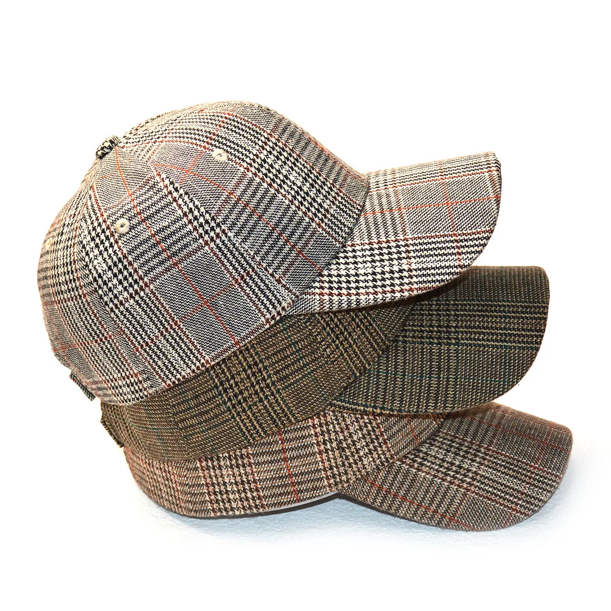 

Plaid Print Baseball Cap Soft Adjustable Dad Hat Outdoor Sport Hat Cap for Men Women Vintage Sun Cap for Everyday
