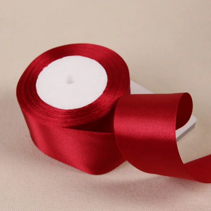 25Yards/Roll 10mm 20mm 25mm 38mm Red Satin Ribbon Gift Sewing Party Wedding  Decoration DIY Natural Ribbon Fabric Bow for Crafts - AliExpress