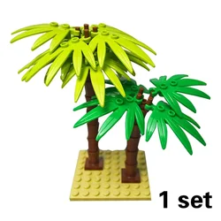Eco-Friendly Building Blocks Set - Nature and Cityscape Enhancements (Dark Bluish Gray)