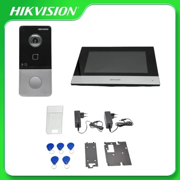 Hikvision DS-KIS603-P (C) Video Intercom Kit DS-KV6113-WPE1(C) DS-KH6320-WTE1 IP Video Intercom Kit for Villa or House 1