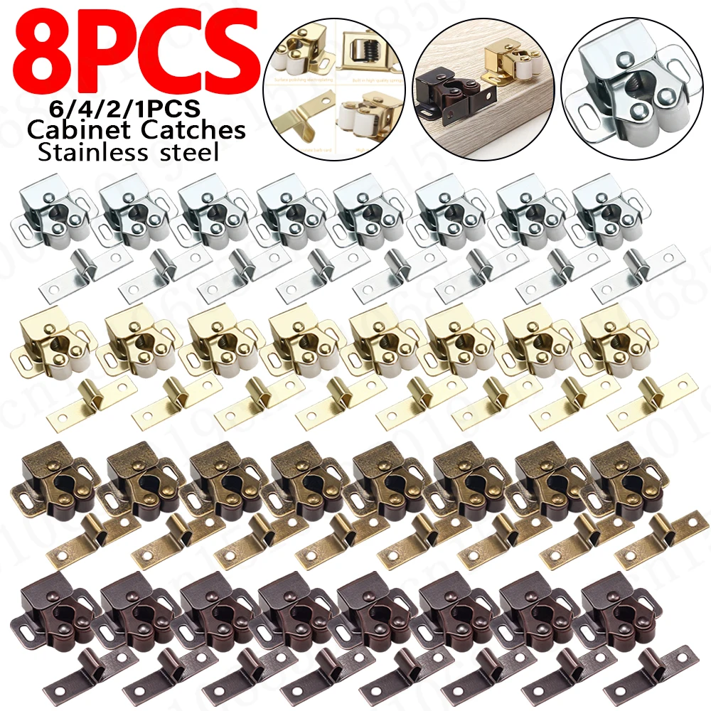 Magnetic Cabinet Catches Door Closer Door Catches Magnetic Cabinet Latches Cabinet Door Latch Door Stops Cabinet Door Stop Cabinet Door Buffer 1-8pcs Magnet Cabinet Catches Door Stop Closer Stoppers Damper Buffer For Wardrobe Hardware Furniture Fittings Accessories