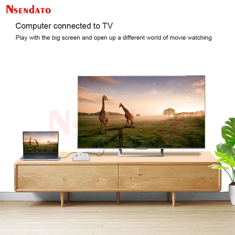 HD Audio video Converter Box HDMI-Compatible to AV RCA S-Video Converter adapter 1080P HDMI2AV With NTSC PAL CVBS For PS4 TV DVD