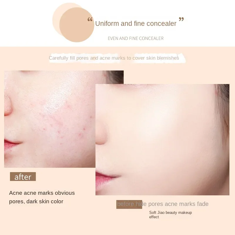 HOJO 2 In 1 Base Face Liquid Mist Foundation Cream Full Coverage Concealer Oil-control Silly Smooth Longlasting Makeups Cosmetics