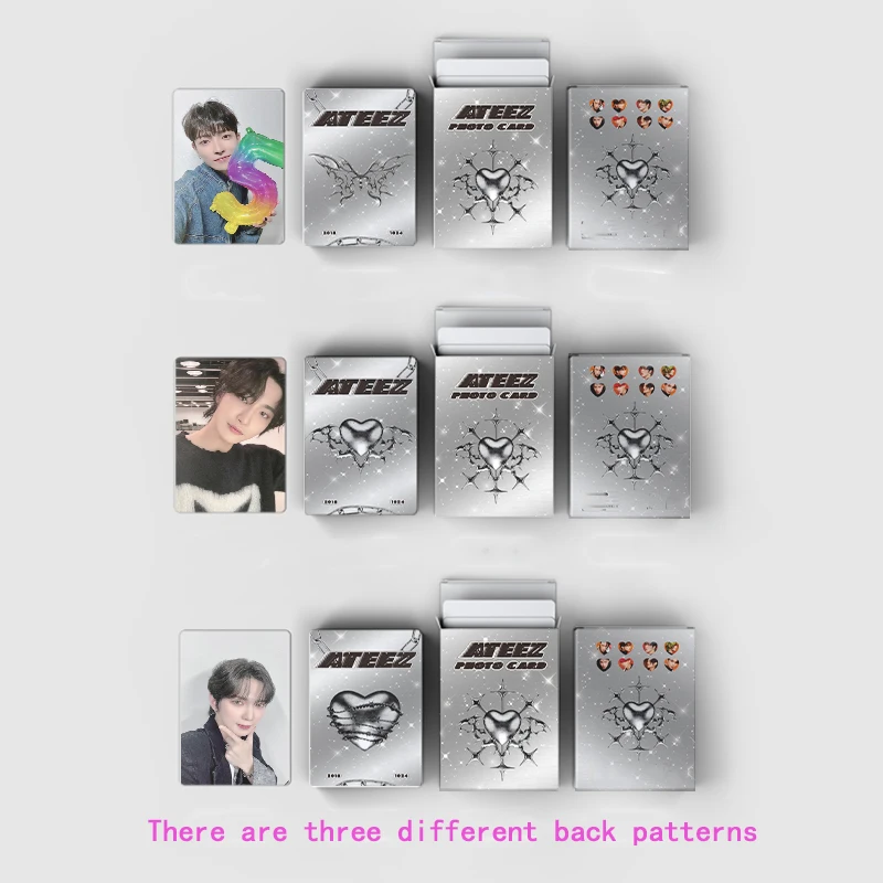 50pcs/set KPOP ATEEZ New Album Laser Card LOMO Card Hongjoong Seonghwa Yunho Yeosang Girl Collection Gift Postcard Photo Card