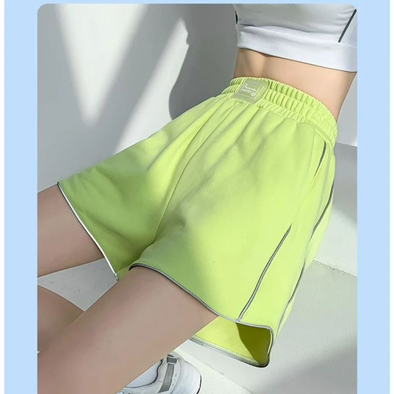 Short Pants for Women in Summer Thin and Loose Fitting, Running and Casual Hot Pants High Waisted Slimming A-line Wide Leg