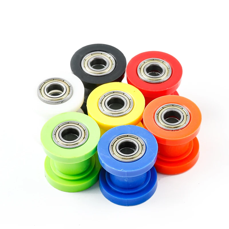 8/10mm Drive Chain Roller Pulley Wheel Slider Tensioner Wheel Guide For Enduro Motocross Motorcycle PIT Dirt Bike ATV CRF CR XR