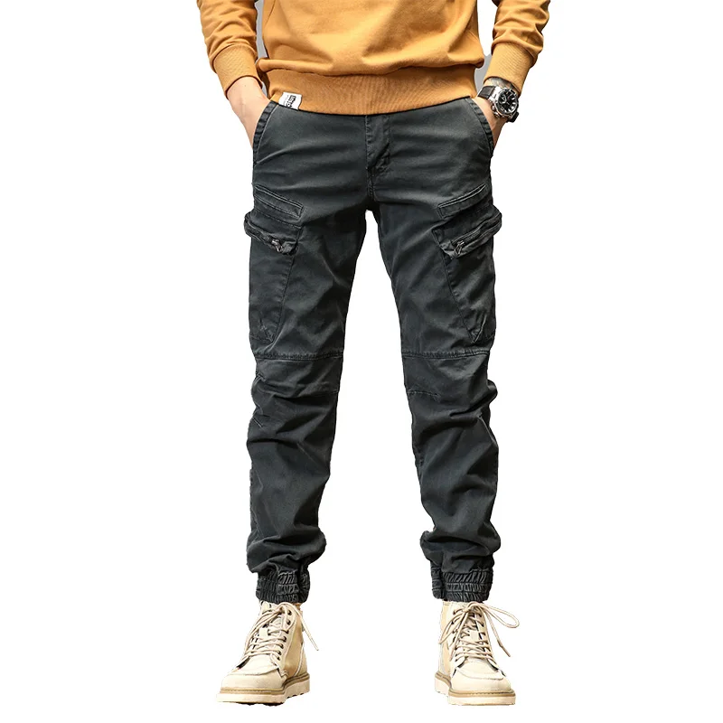 Joggers Cargo Pants Men Casual Hiphop Multi-Pocket Male Trousers Sweatpants Streetwear Techwear Tactical Track Khaki Pants cargo pants military cargo pants casual sweatpants men casual pants