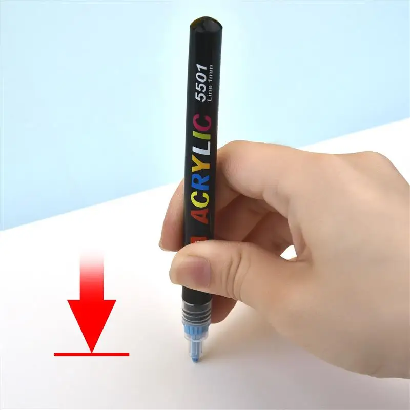 19Colors Acrylic Paint Pens Brush Marker Pen For Rock Painting Stone Ceramic Glas Wood Canvas DIY Graffiti Drawing Supplies