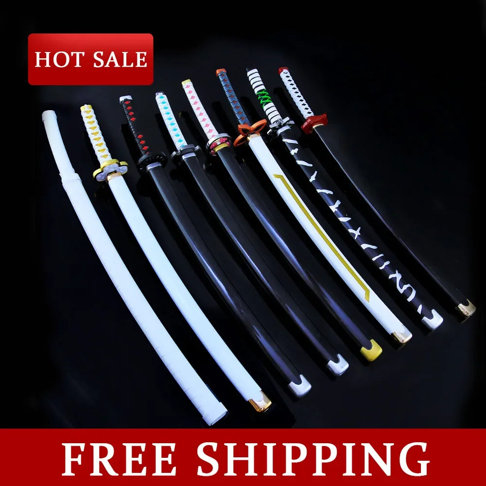 Cosplay Sword Cosplay Prop Cosplay Toy 26CM Demon Slayer Japanese Amine Periphery Hashibira Inosuke/Kamado Tanjirou Full Metal Weapons Ornaments Collectible Toy Swords