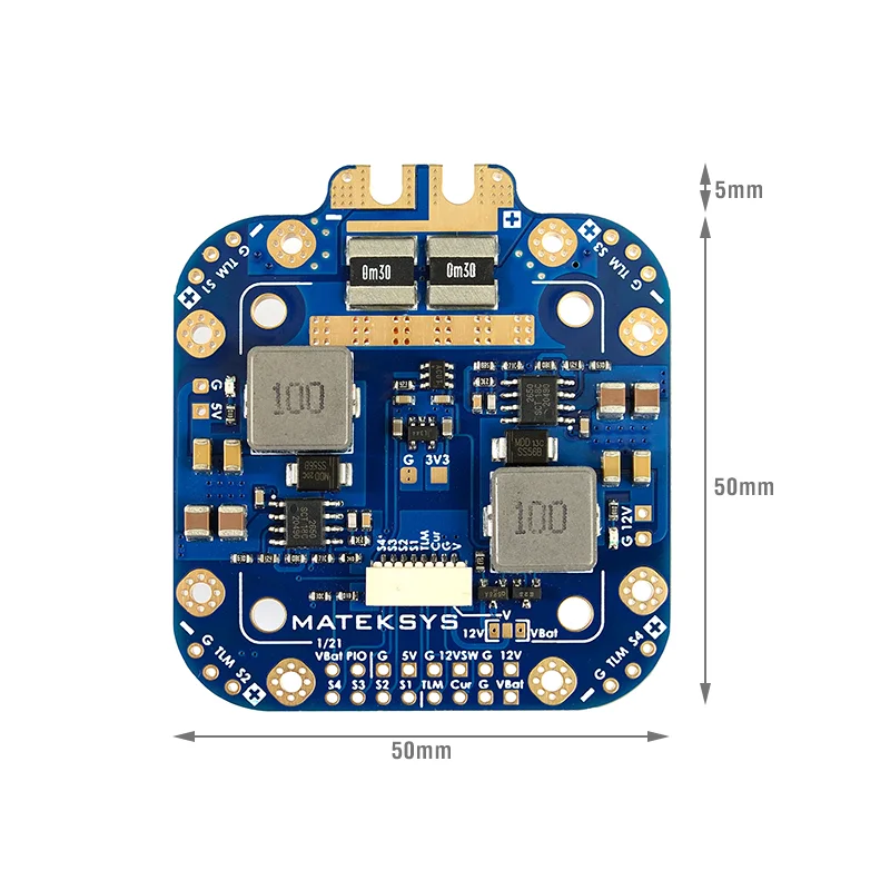 

MATEKSYS PDB FCHUB-12S 5V & 12V Выход W/Датчик тока 3-12S LIPO для радиоуправляемого самолета Multirotor X-Class FPV Cinelifter Drone