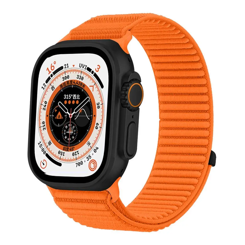 Nylon geflochtenes Sportarmband für Apple Watch Band 49 mm iWatch Serie 11 10 9 8 7 6 5 4 SE Ultra 3 46 mm 45 mm 44 mm 41 mm 40 mm 42 mm – Detail 5