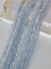 Crystal bead string curtain 1X2 M Tassel fringe door curtain for white salon and sheer wedding decoration living room divider 1