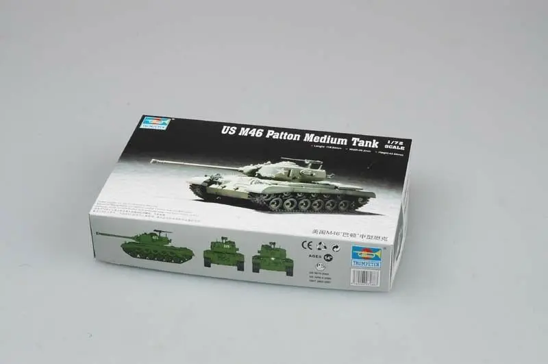 

Модель среднего танка Trumpeter 07288 1/72 US M46 Patton, пластиковая статическая бронированная машина