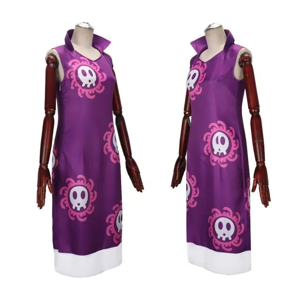 One Piece: Boa Hancock | Purple Snake-themed Dress Cosplay Costume Set 25 One Piece Boa Hancock Purple Snake-themed Dress Cosplay Costume