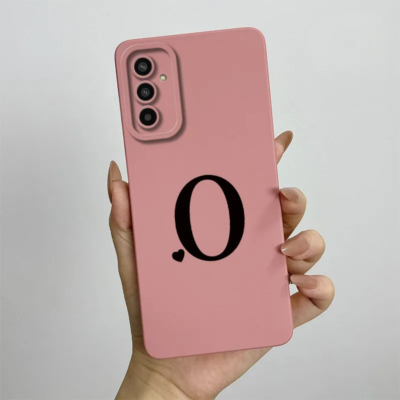 Cute Initial Letters Full Protection Shockproof Soft Silicone Phone Case