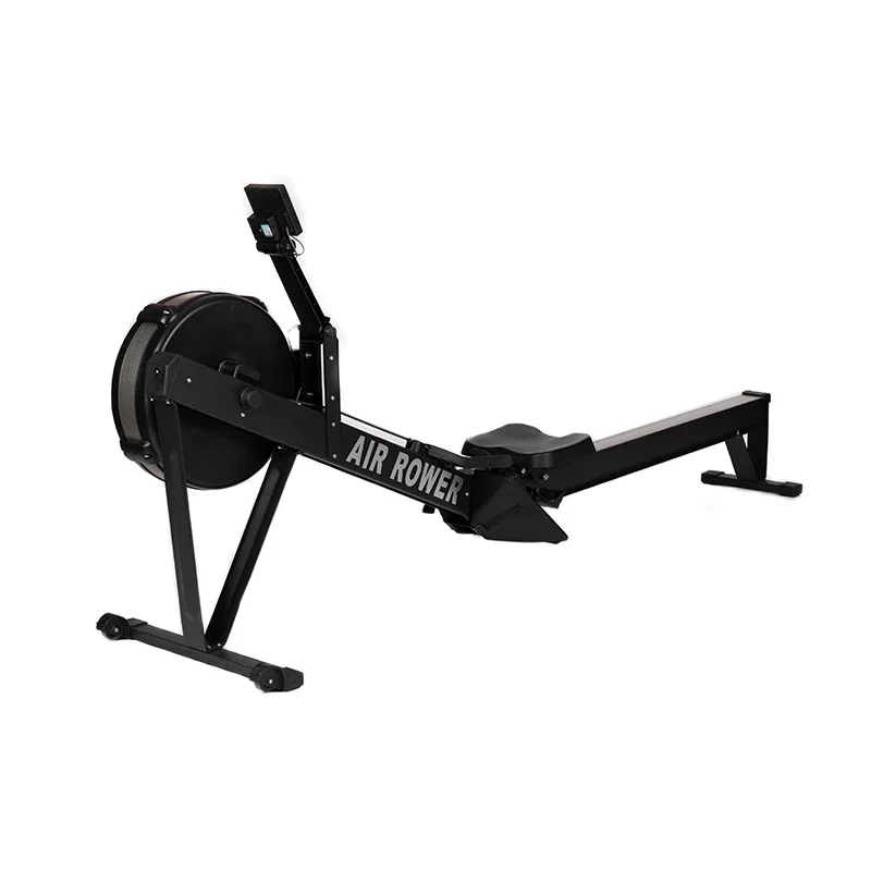 TODO Commercial Gym Fitness Cardio Air Rower Rowing Machine Adjustable with LCD Monitor