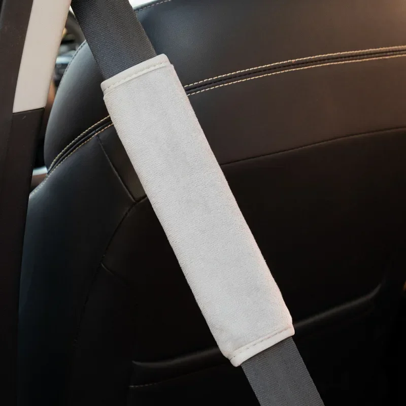 1/2Pcs Universal Comfortable Seat Belt Cover Adjustable Plush Car Safety Belt Cute Car Accessories Interior