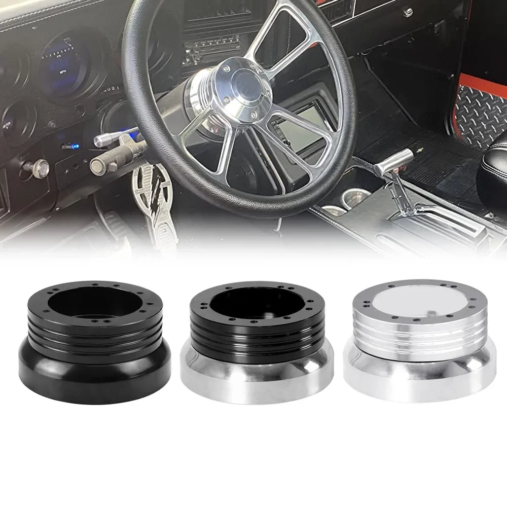 Car 5 & 6 Hole Billet Steering Wheel Hub Adapter For Chevrolet Car Steering Wheel Polished Hub Adapter Modification Accessories steering wheel adapter