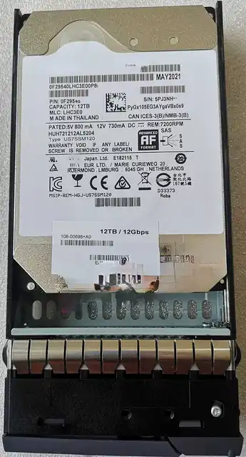Для комплекта NETAPP HGST E-X4131A 12 ТБ 3,5 12 ГБ 7,2 К DE460C 108-00698+A0 1