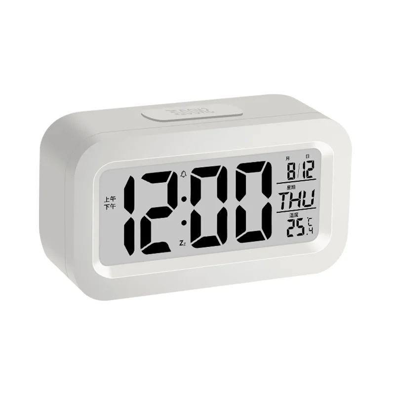 LED Digital Alarm Clock, Battery Operated,Temperature and Date Display ,  Small Travel Alarm Clock for Office Bedroom - AliExpress