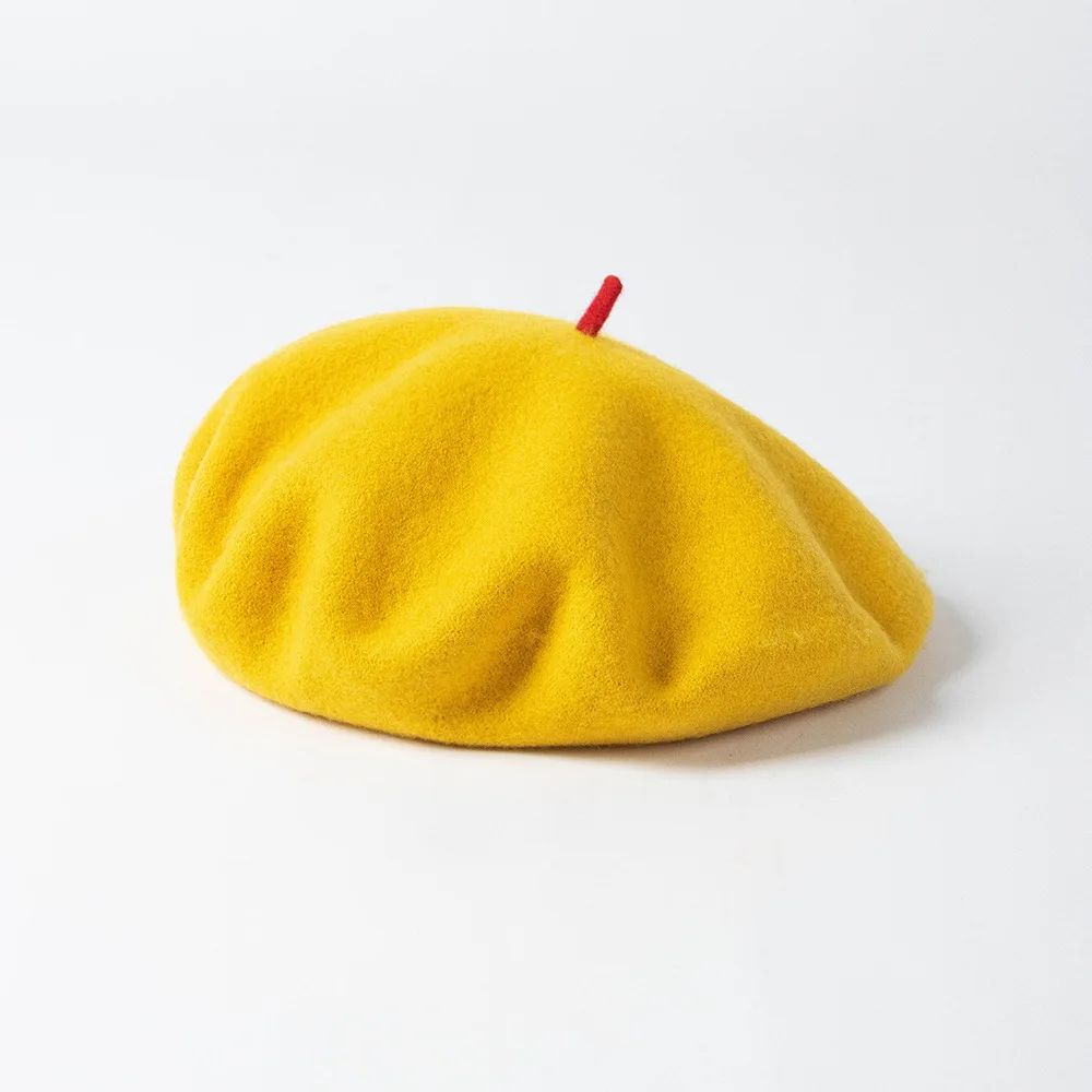 Heißer Verkauf Baskenmütze Wollmütze Weiche Warme Trendy Winter Hüte Für Frauen Mode-Design Maler Kappe Weibliche Neue_voghion.com