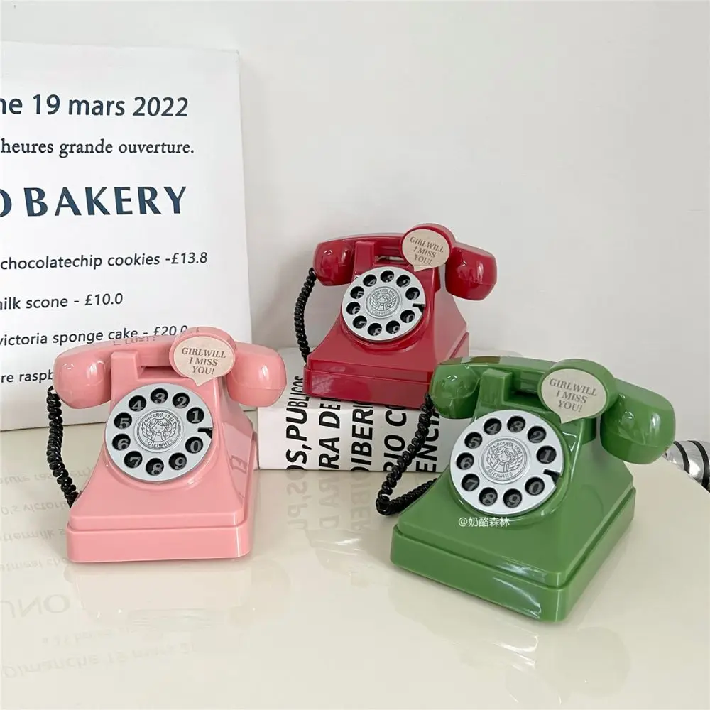 Retro Telephone Children's Birthday Money Bank Analogue Money Deposit Management Toys Model Collection Home Decoration money saving box,piggy bank,coin deposit box