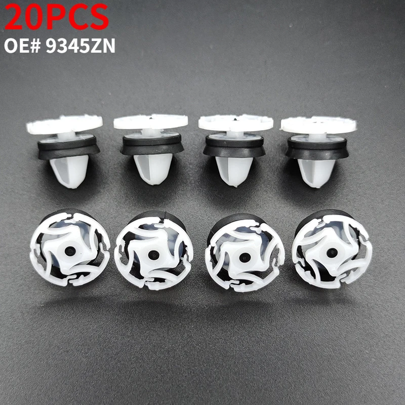 

20Pcs Car Door Interior Card Trim Clips Padding Mounting Retainers For Peugeot Citroen Renault OE# 9345ZN Car Replacement Clips