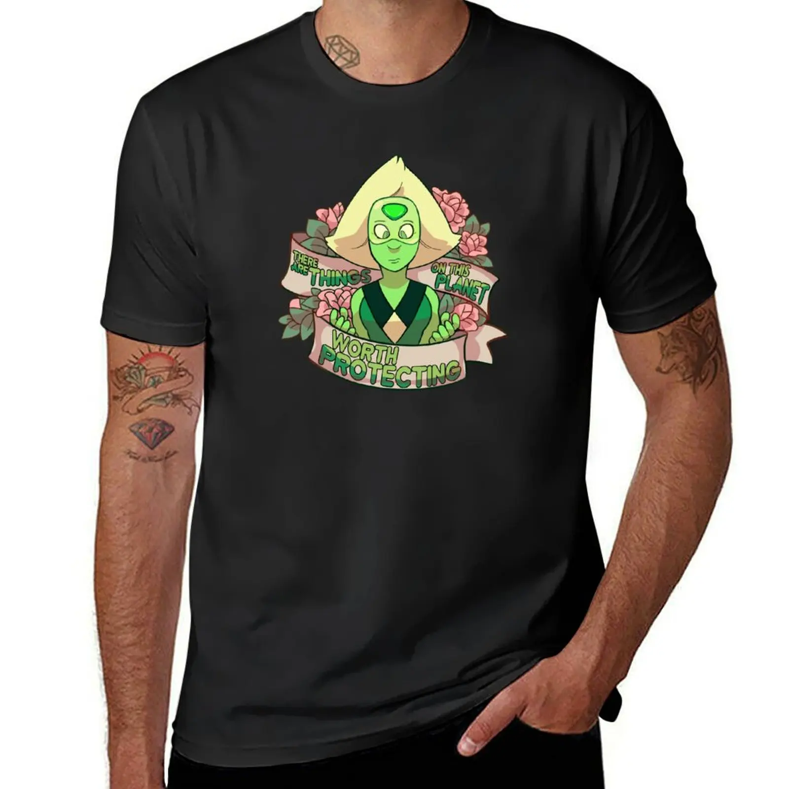 There are things on this planet WORTH PROTECTING T-Shirt heavyweights sports fans workout shirts for men