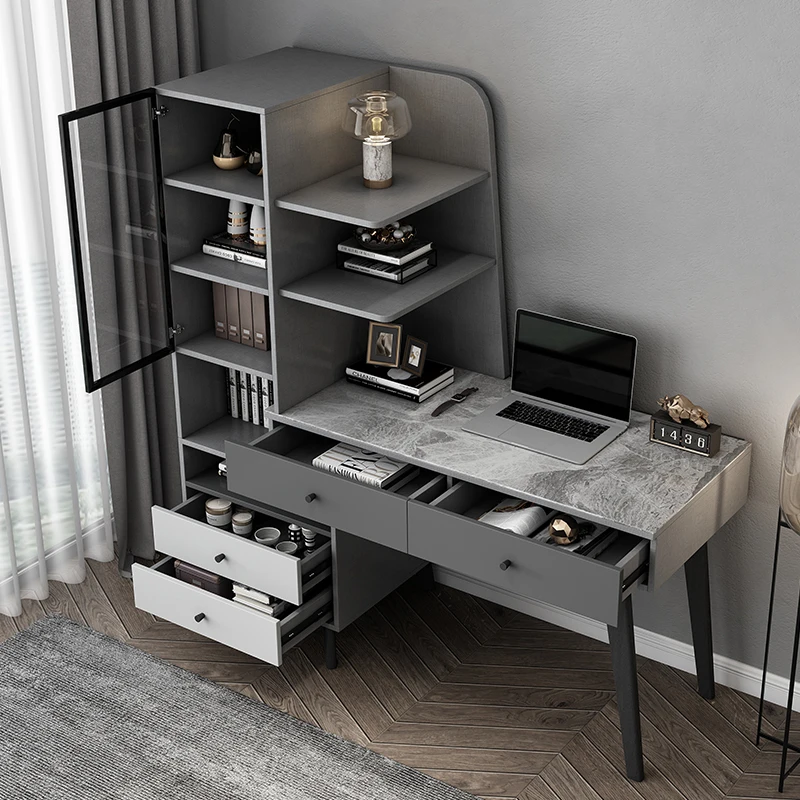 

Modern Reading Computer Desks Drawers Vanity Storage Laptop Computer Desks Reading Student Scrivania Angolare Home Decorations